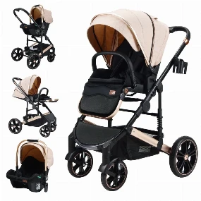 BBO MegaMove kolica za bebe 2u1 Beige, 0m+