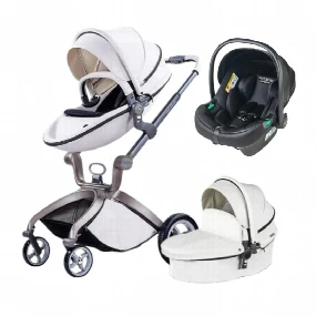 Hot Mom kolica za bebe White 3u1, 0m+