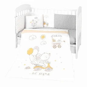 Kikka Boo komplet posteljina za krevetac 6u1 Joyful Mice