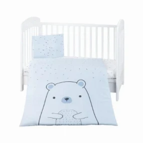 Kikka Boo posteljina za krevetac 3u1 Bear with Me, Blue