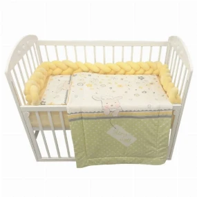 Textil Ovčica komplet posteljina za bebe 4u1, 120x80 cm